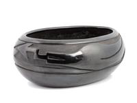 Carved Blackware Pottery Bowl, with Avanyu