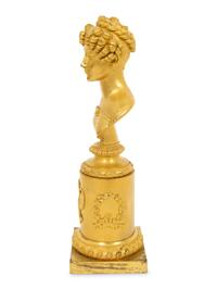 A Gilt Bronze Bust of Marie Louise, Duchess of Parma