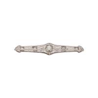 ART DECO, DIAMOND BROOCH