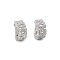 CARTIER, DIAMOND 'MAILLON PANTHÈRE' EARCLIPS