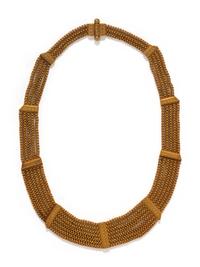 YELLOW GOLD SWAG NECKLACE
