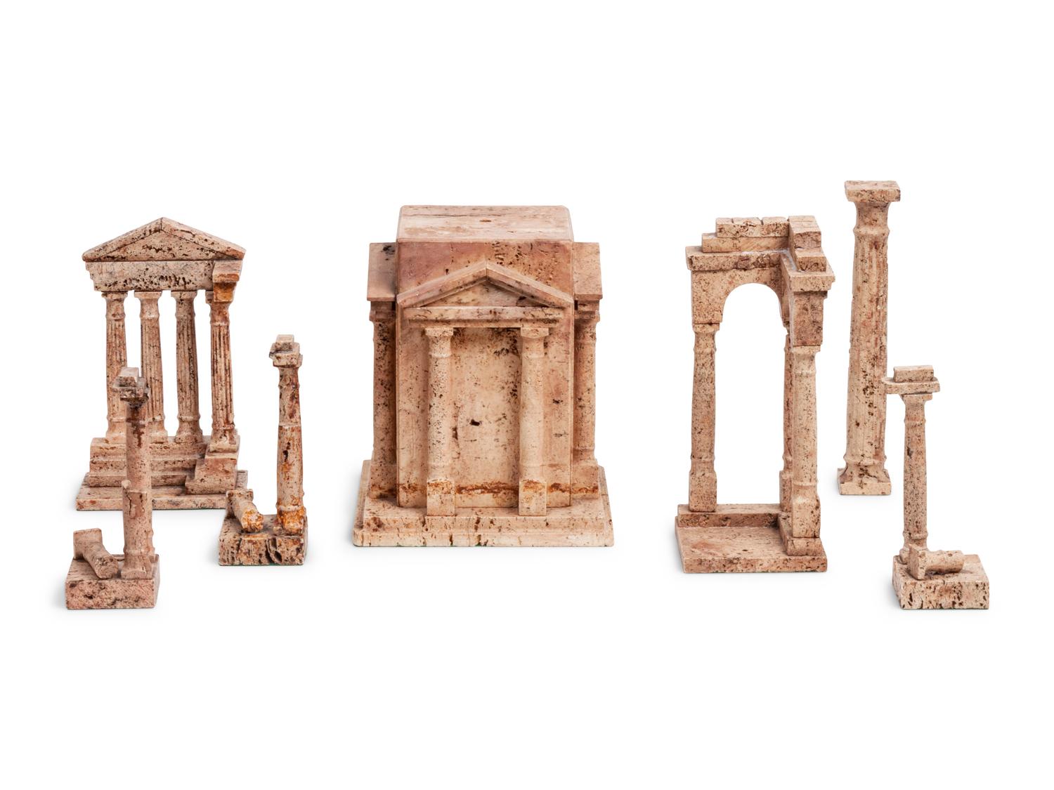 A Group of Composition Grand Tour Temple Ruins