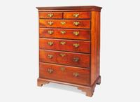 A Chippendale walnut tall chest of drawers, Pennsylvania, late 18th century