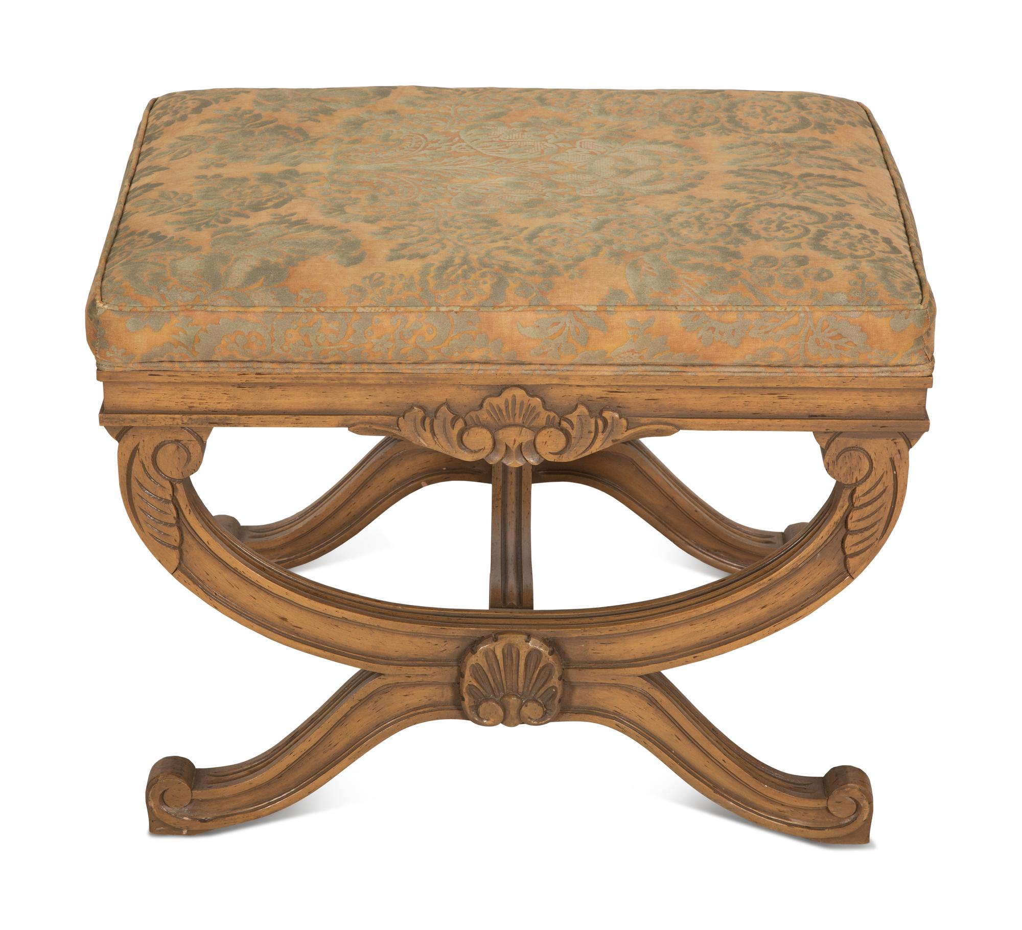 A Pair Louis XVI Style Curule Stools