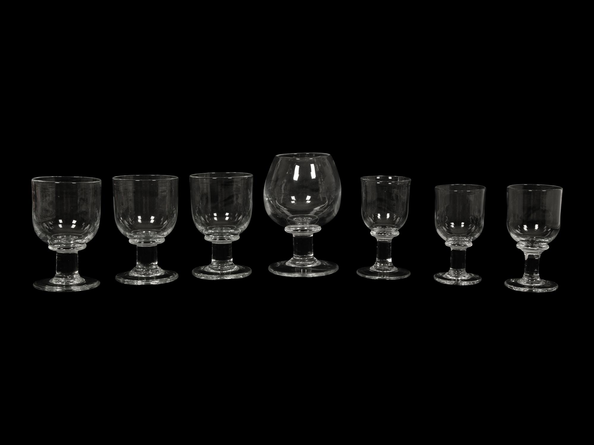 A Group of Simon Pearce Glass Stemware