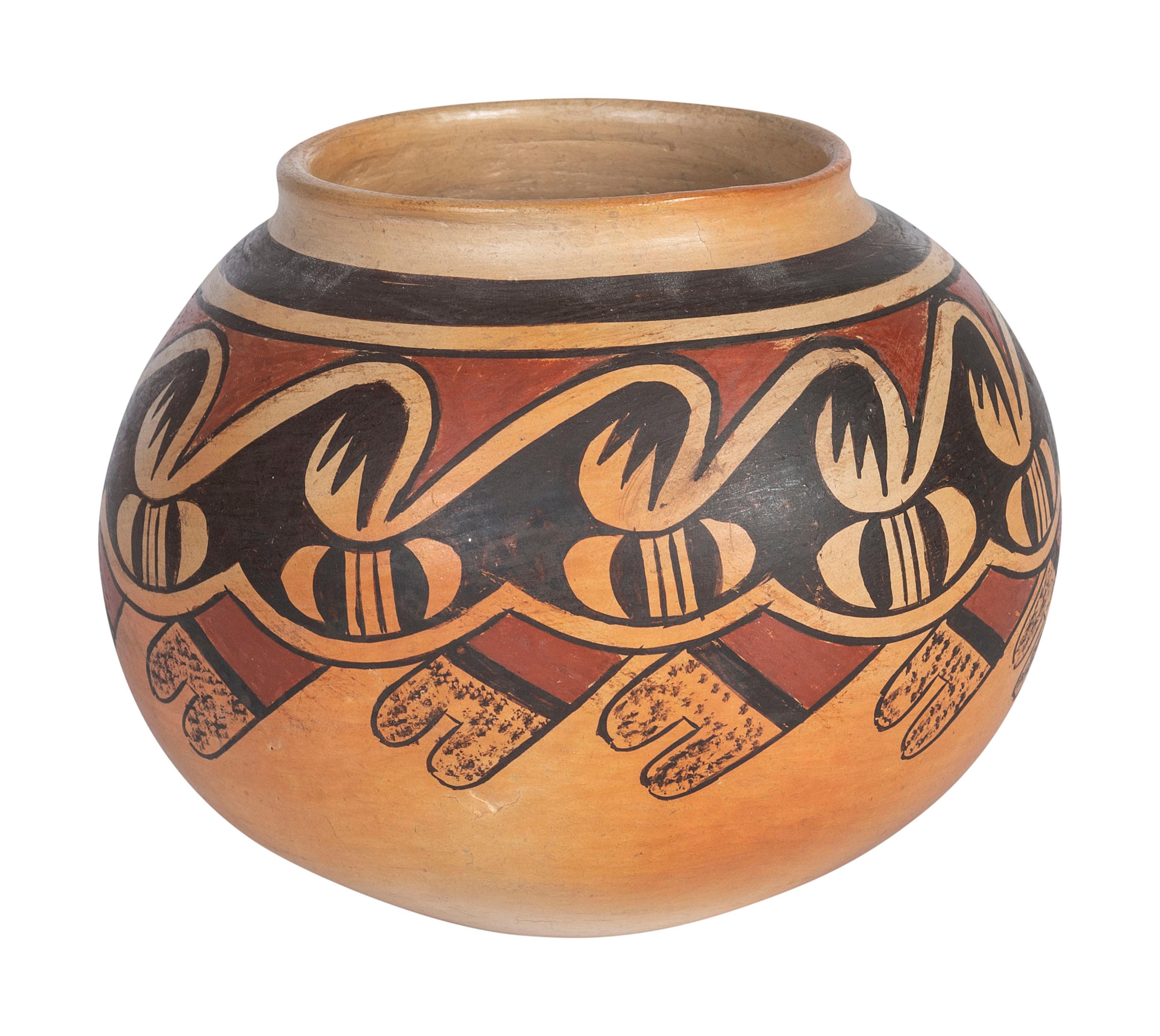 Pottery Bowl, with Migration Pattern