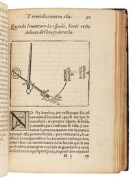 PACHECO DE NARVÁEZ, Luis (1570s-1640). Libro de las Grandezas de la Espada, en que se declaran muchos secretos del que compuso el Comendador Geronimo de Carranca . Madrid: Heirs of Juan Iñiguez de Lequerica, 1600.