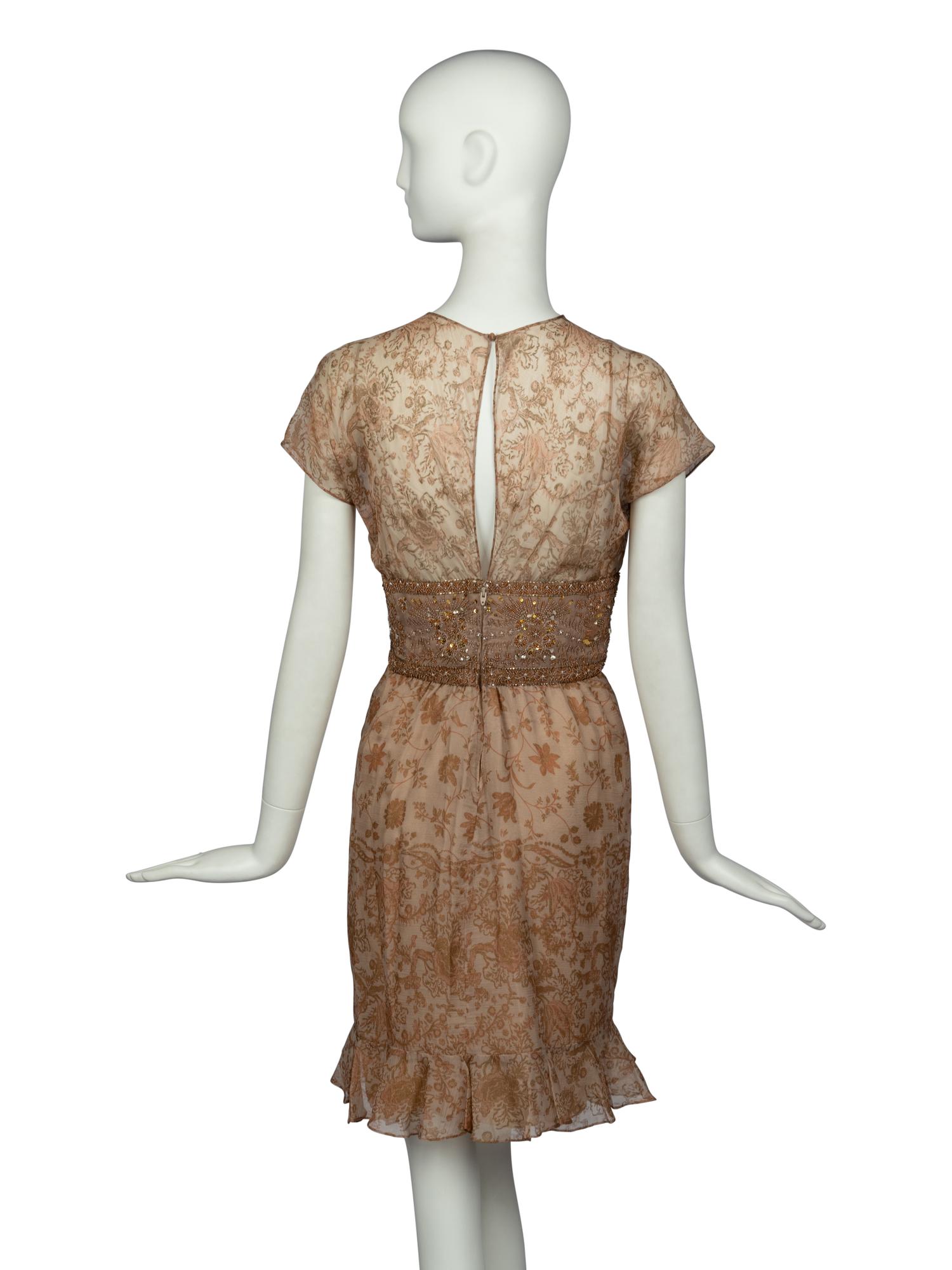 Oscar de la Renta Embellished Dress, 1997