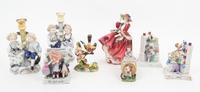 A Collection of Porcelain Figures Height of first 7 1/2 inches. — 20TH CENTURY