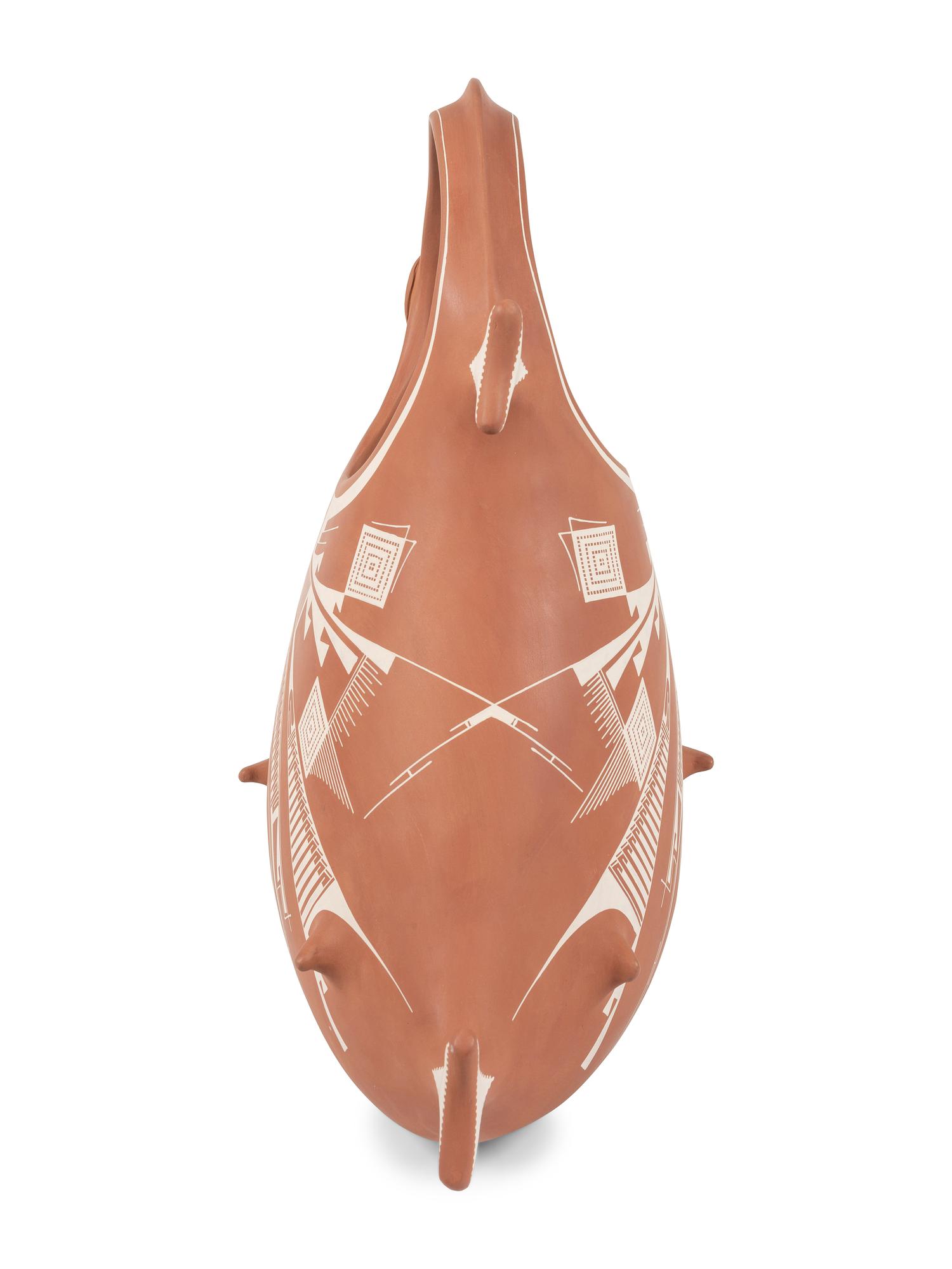 Hanging Pottery Fish Basket