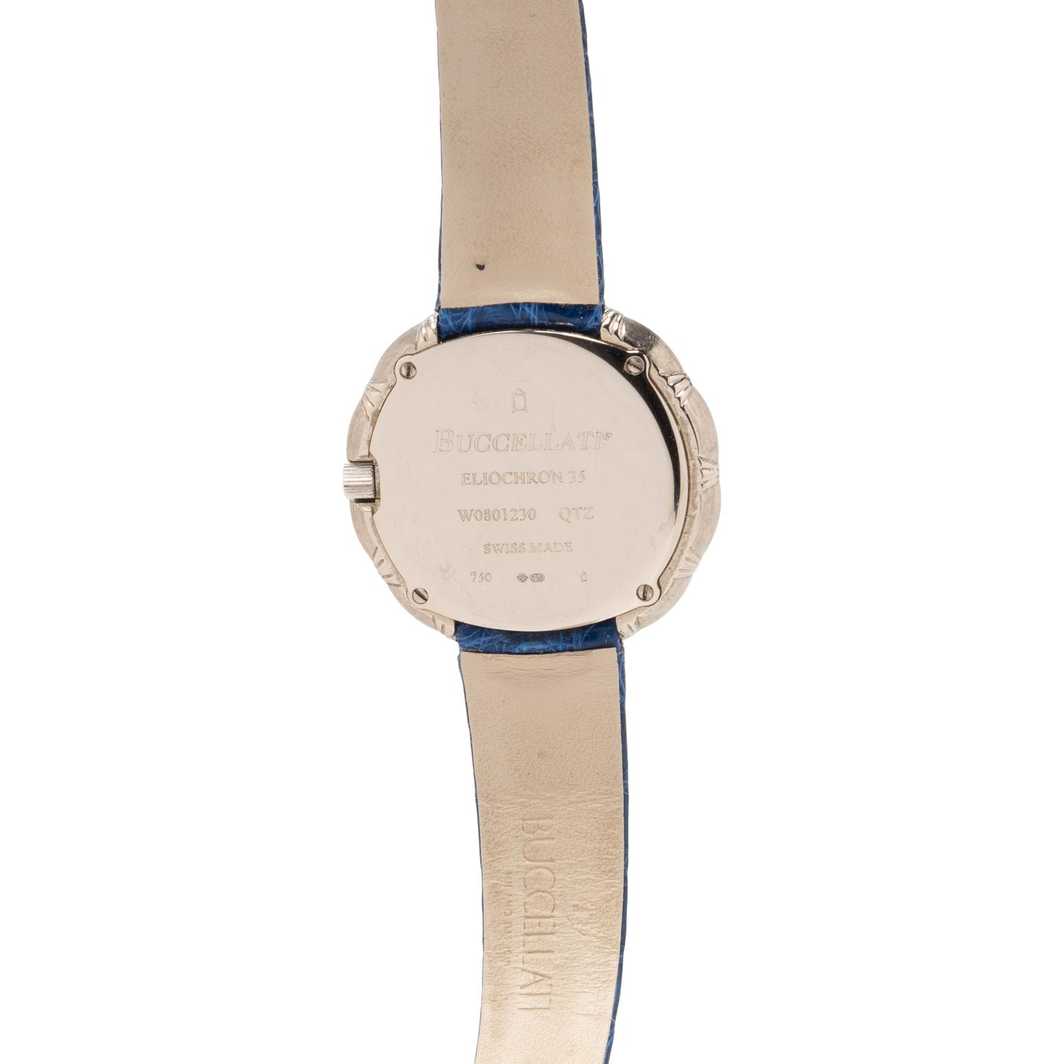 BUCCELLATI, 18K WHITE GOLD AND MOTHER-OF-PEARL 'ELIOCHRON' WATCH
