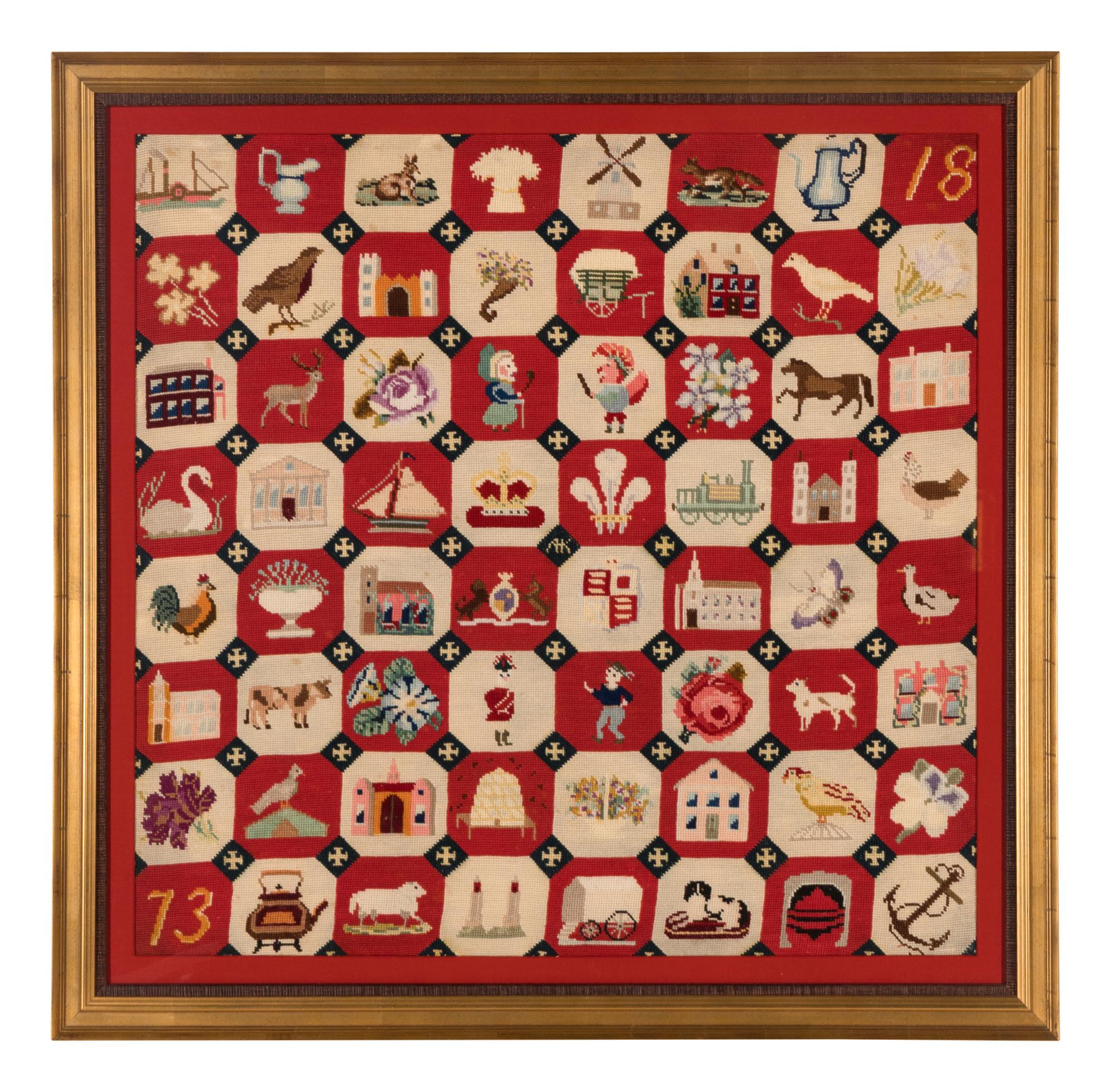 A Victorian Needlepoint Sampler