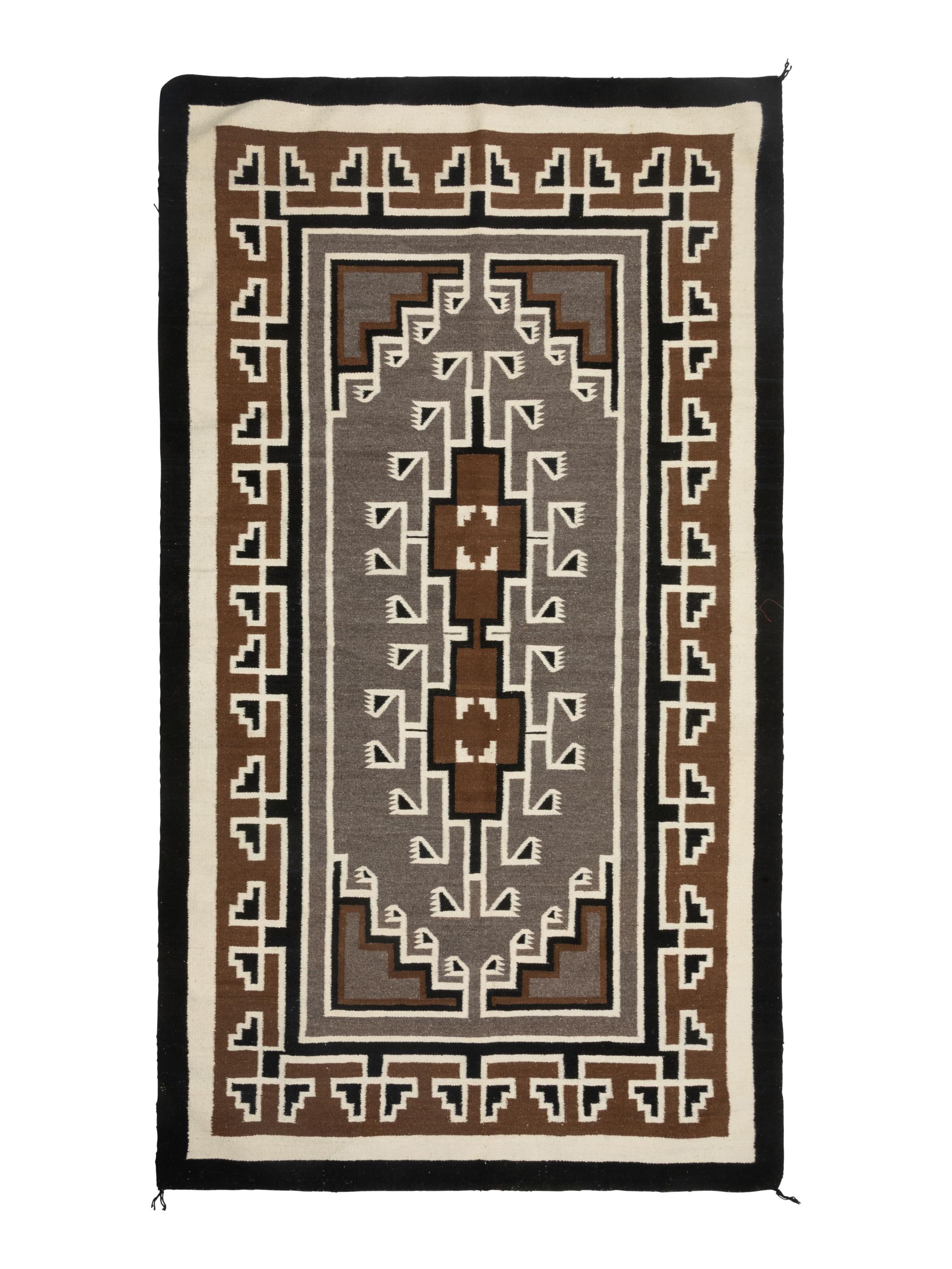 Navajo Two Grey Hills Weaving / Rug