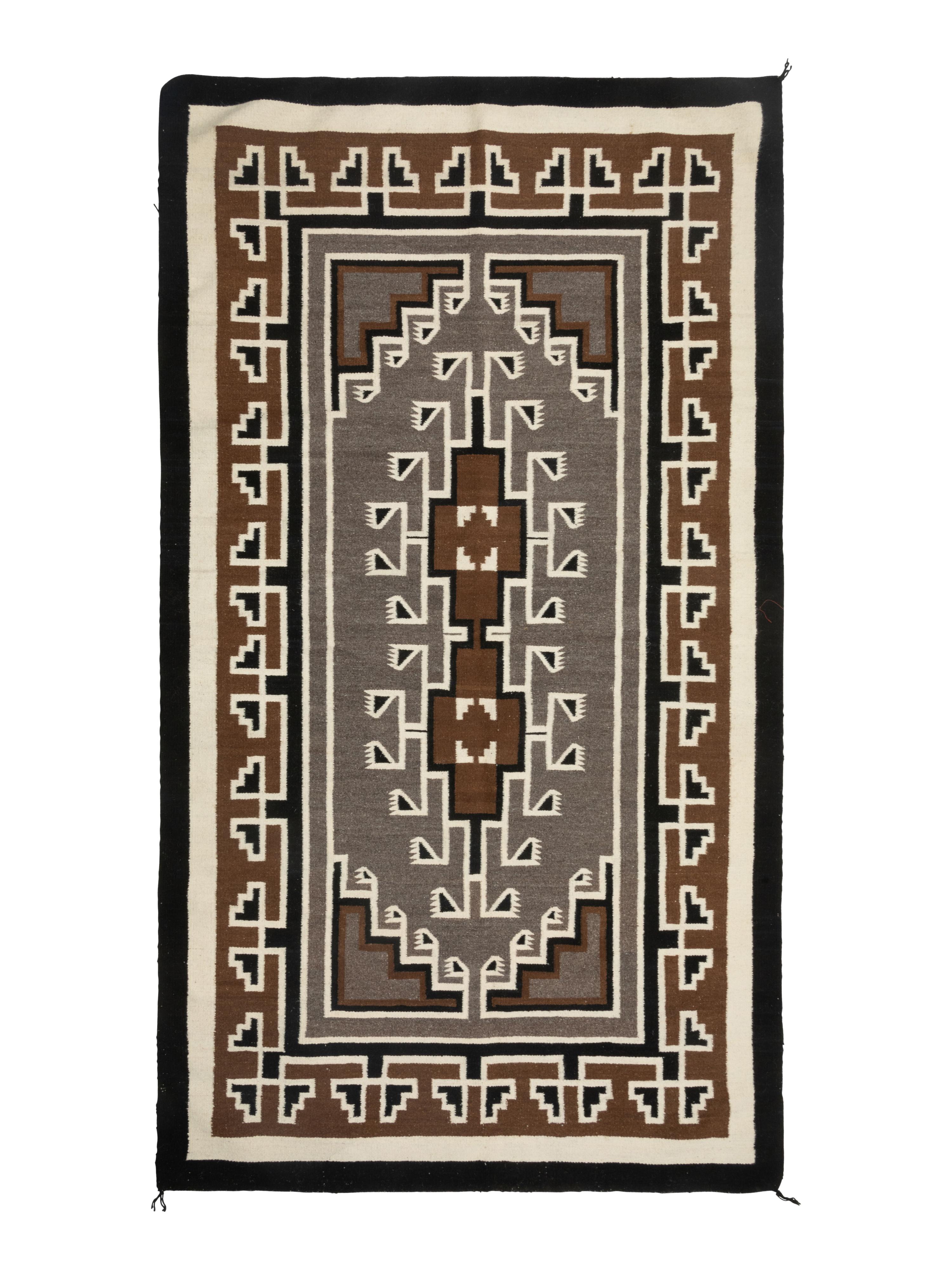 Navajo Two Grey Hills Weaving / Rug