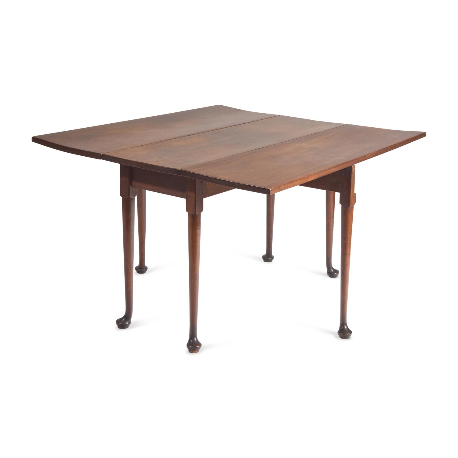 A Queen Anne Walnut Drop-Leaf Table