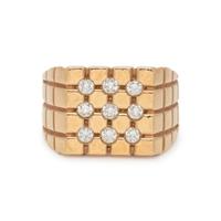YELLOW GOLD AND DIAMOND RING