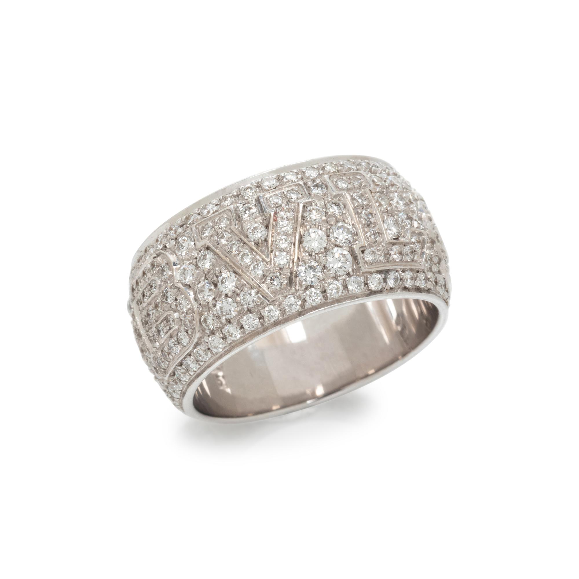 BULGARI, WHITE GOLD AND DIAMOND BAND