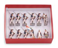 A Large Collection of Painted Metal Soldiers