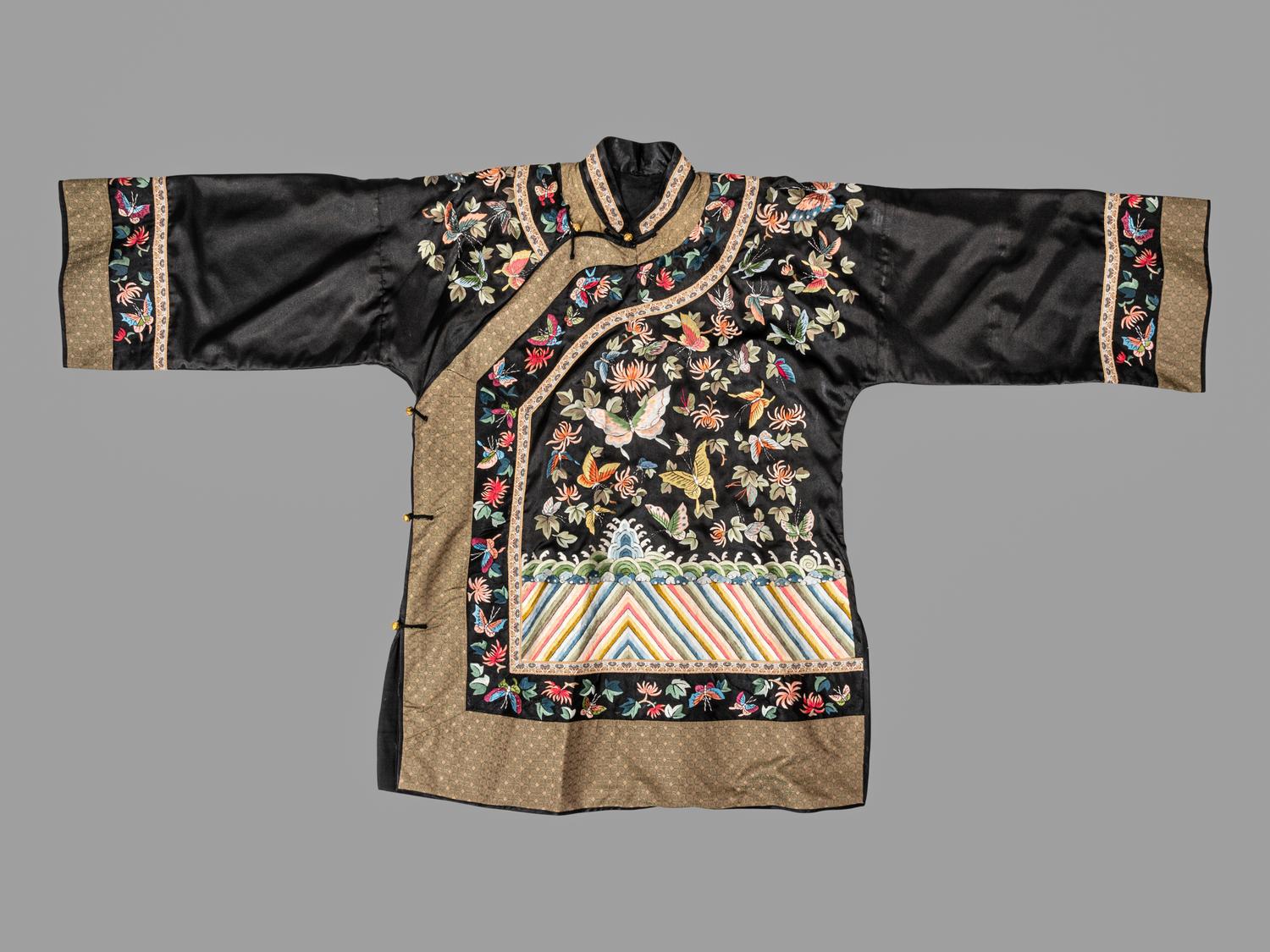 Four Chinese and Japanese Silk Robes