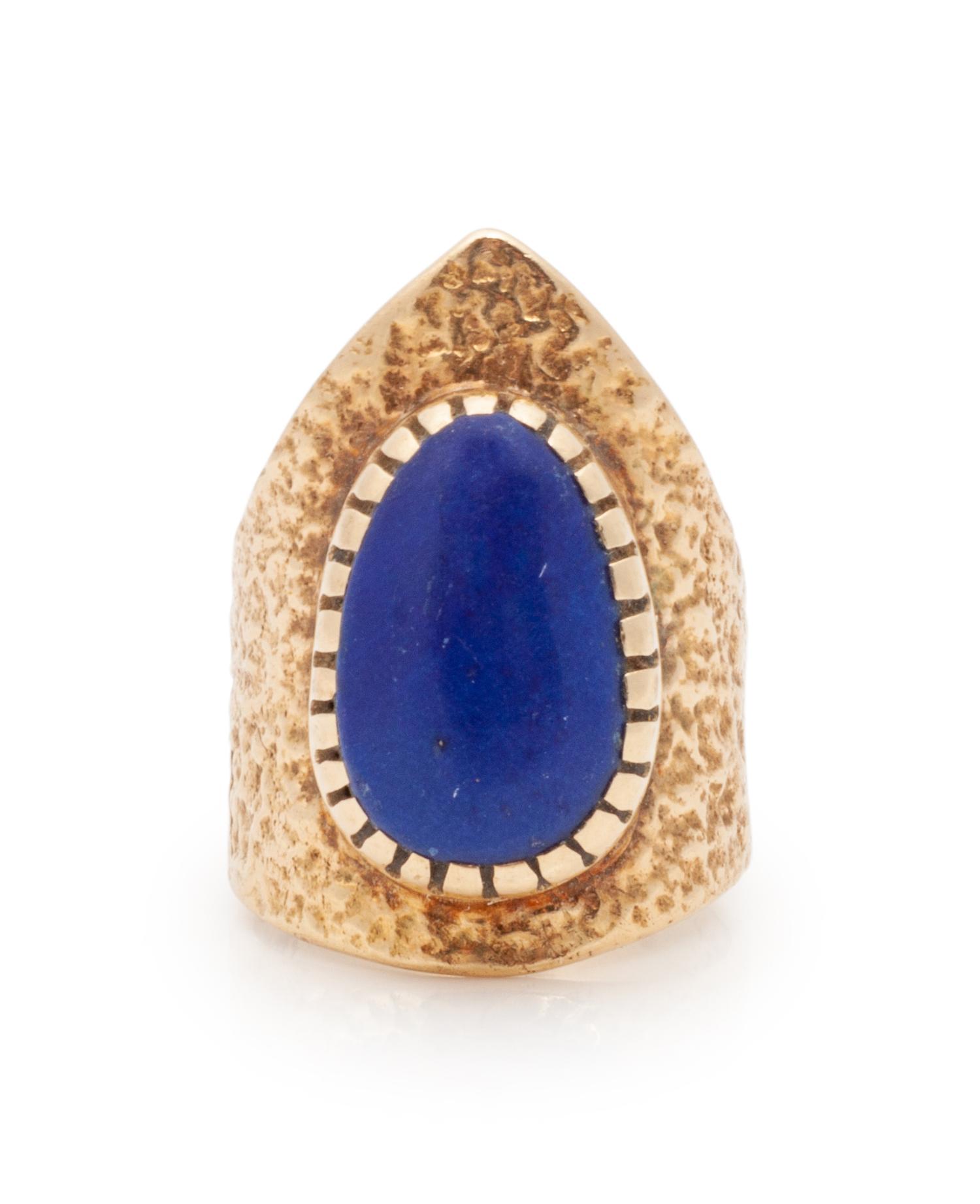 Gold and Lapis Ring