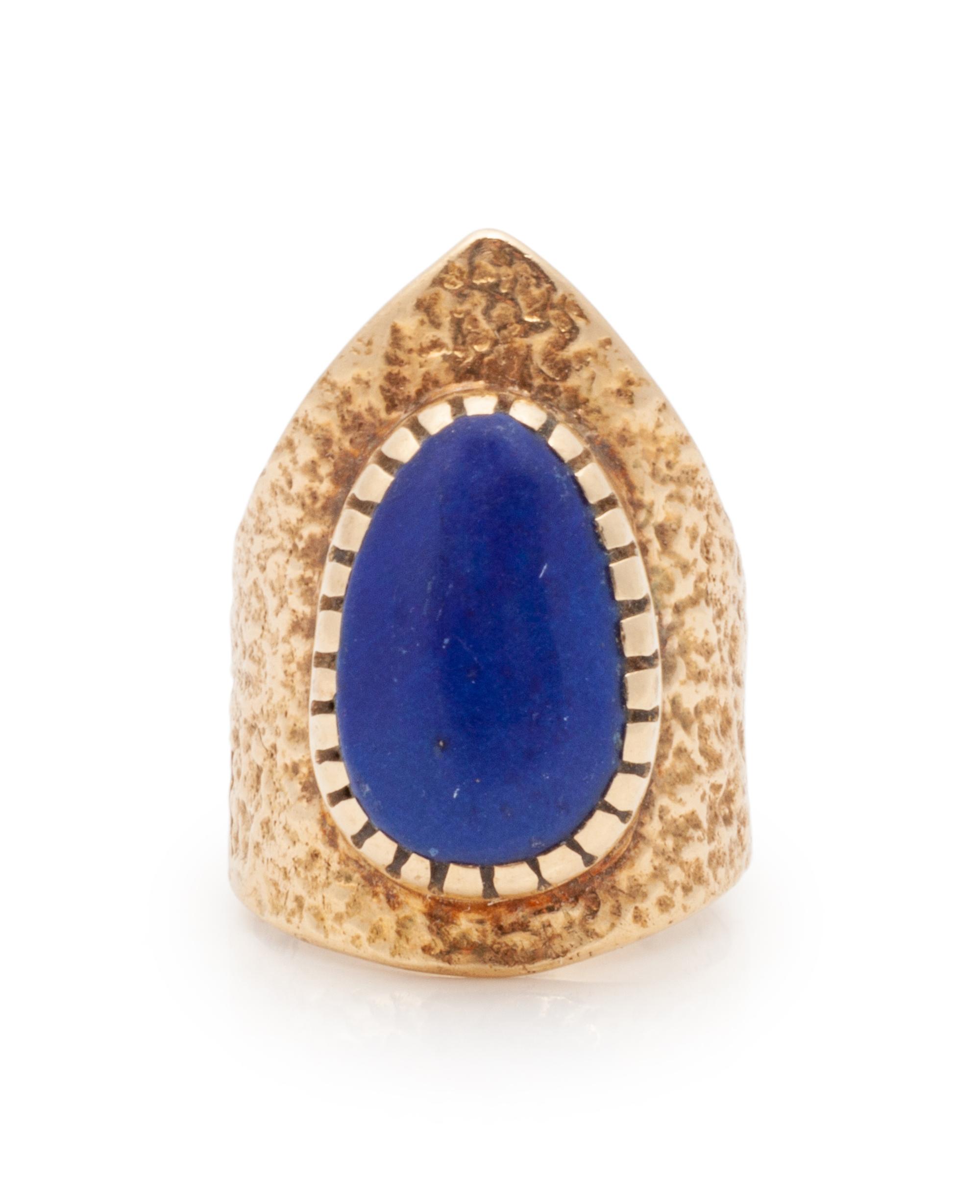 Gold and Lapis Ring