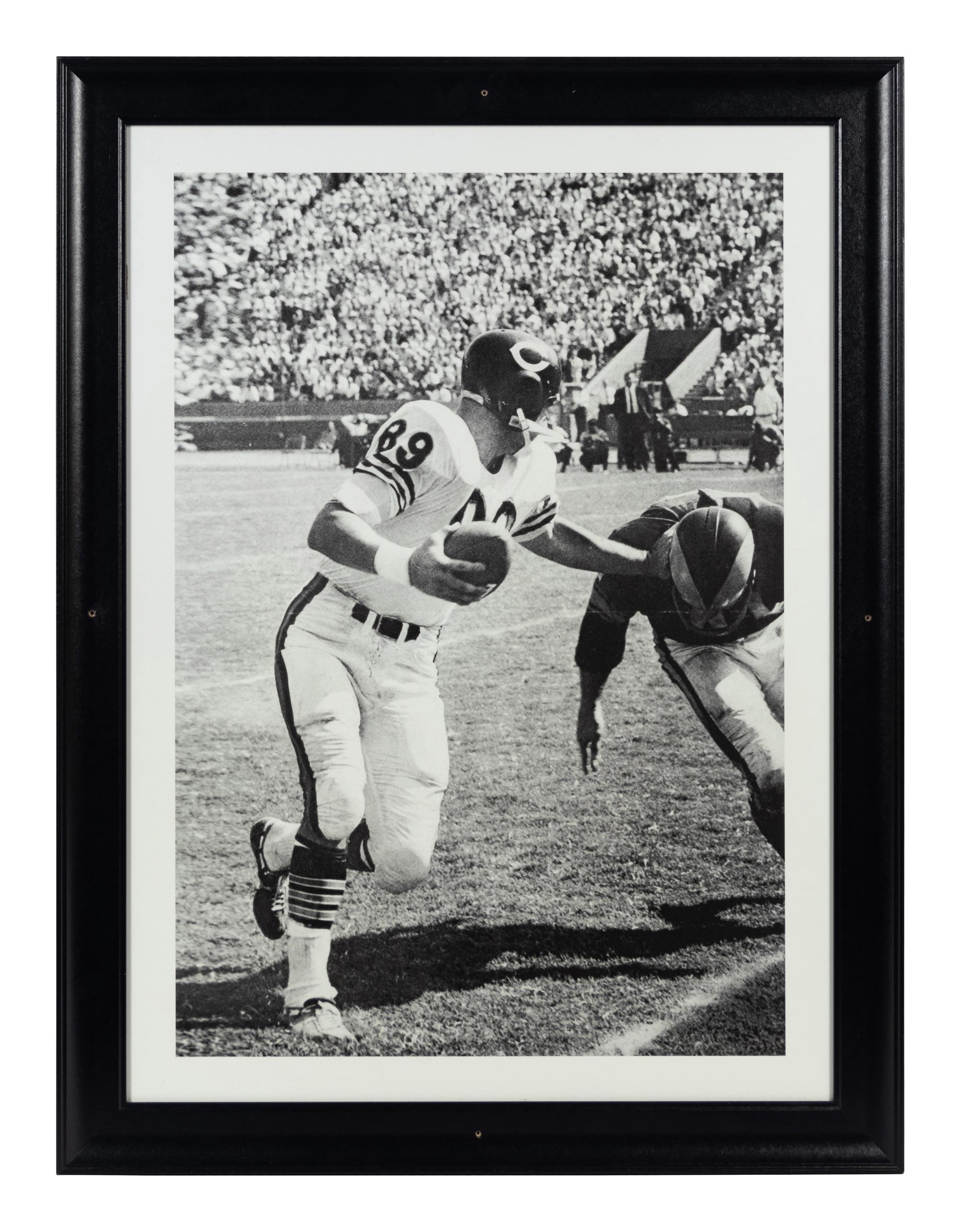 A Group of Four Large Scale Photographs of Mike Ditka as Player Formerly Displayed at Mike Ditka’s Restaurant