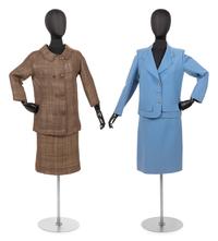 Two Haute Couture Skirt Suits: One Philippe Venet and One Grès, 1970-80s
