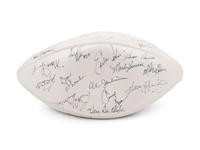 A 1972 Miami Dolphins Undefeated Team Signed Autograph Football (42 Signatures) (Beckett Authentication Services Letter BAS Certified)