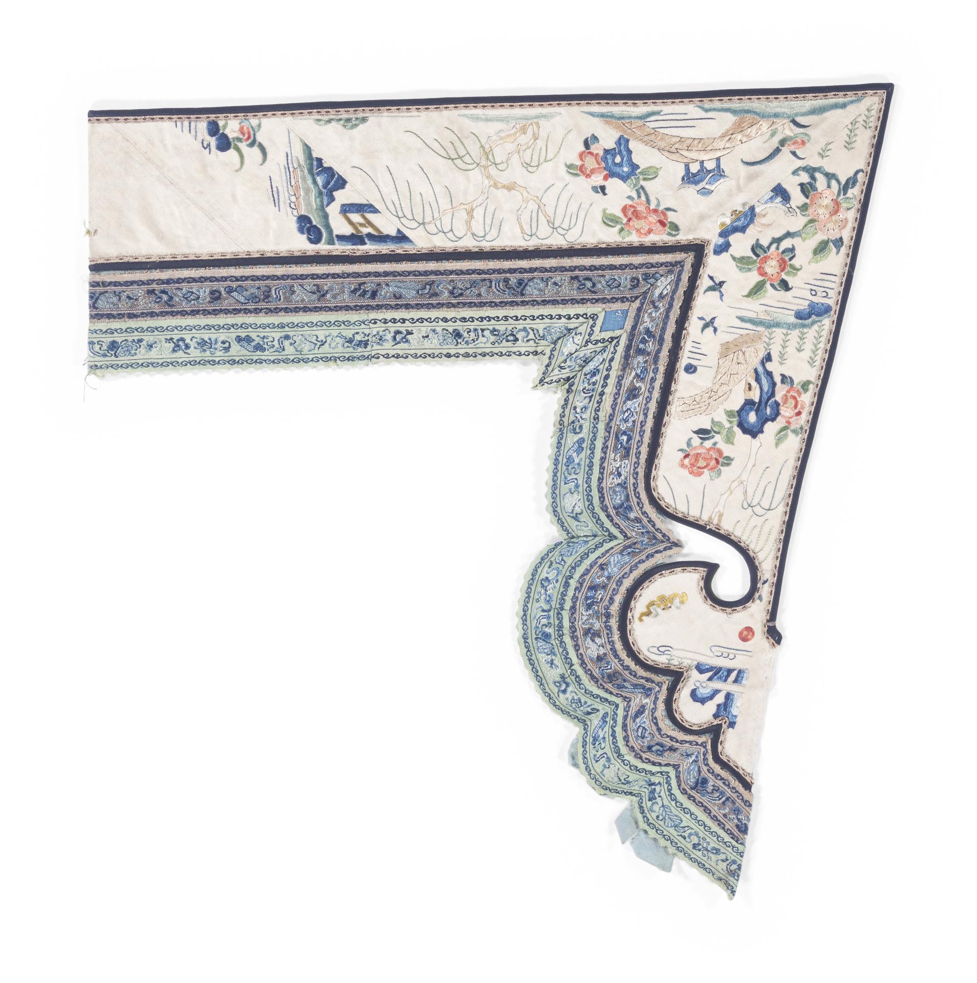 A Group of Ten Chinese Silk Embroidered Articles