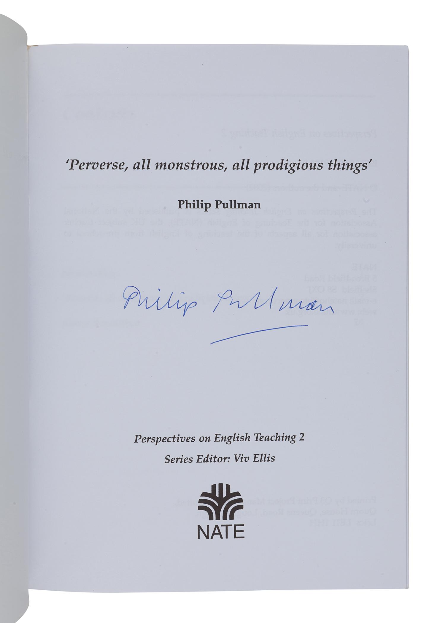 PULLMAN, Philip. A group of 7 volumes, each SIGNED: