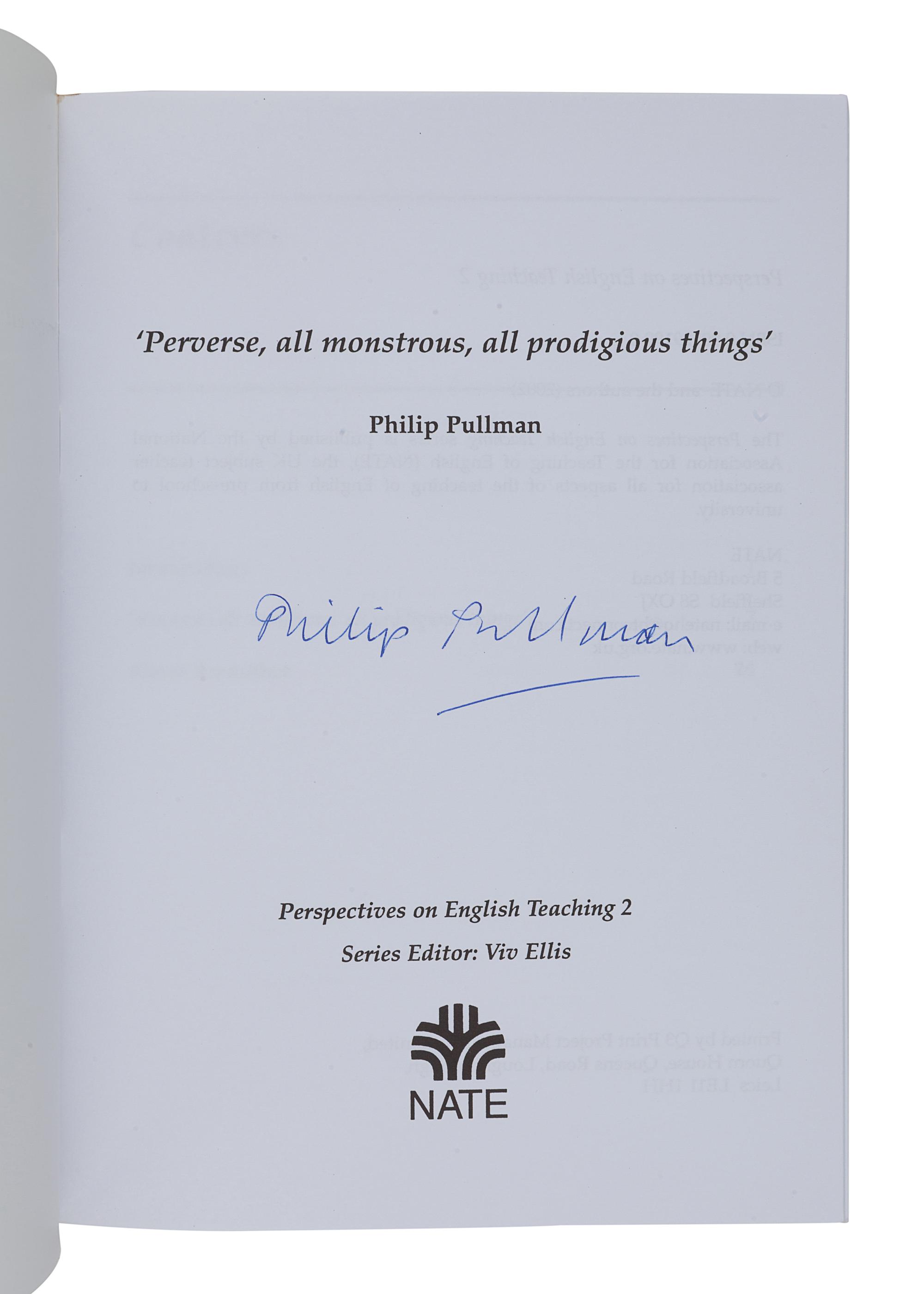 PULLMAN, Philip. A group of 7 volumes, each SIGNED: