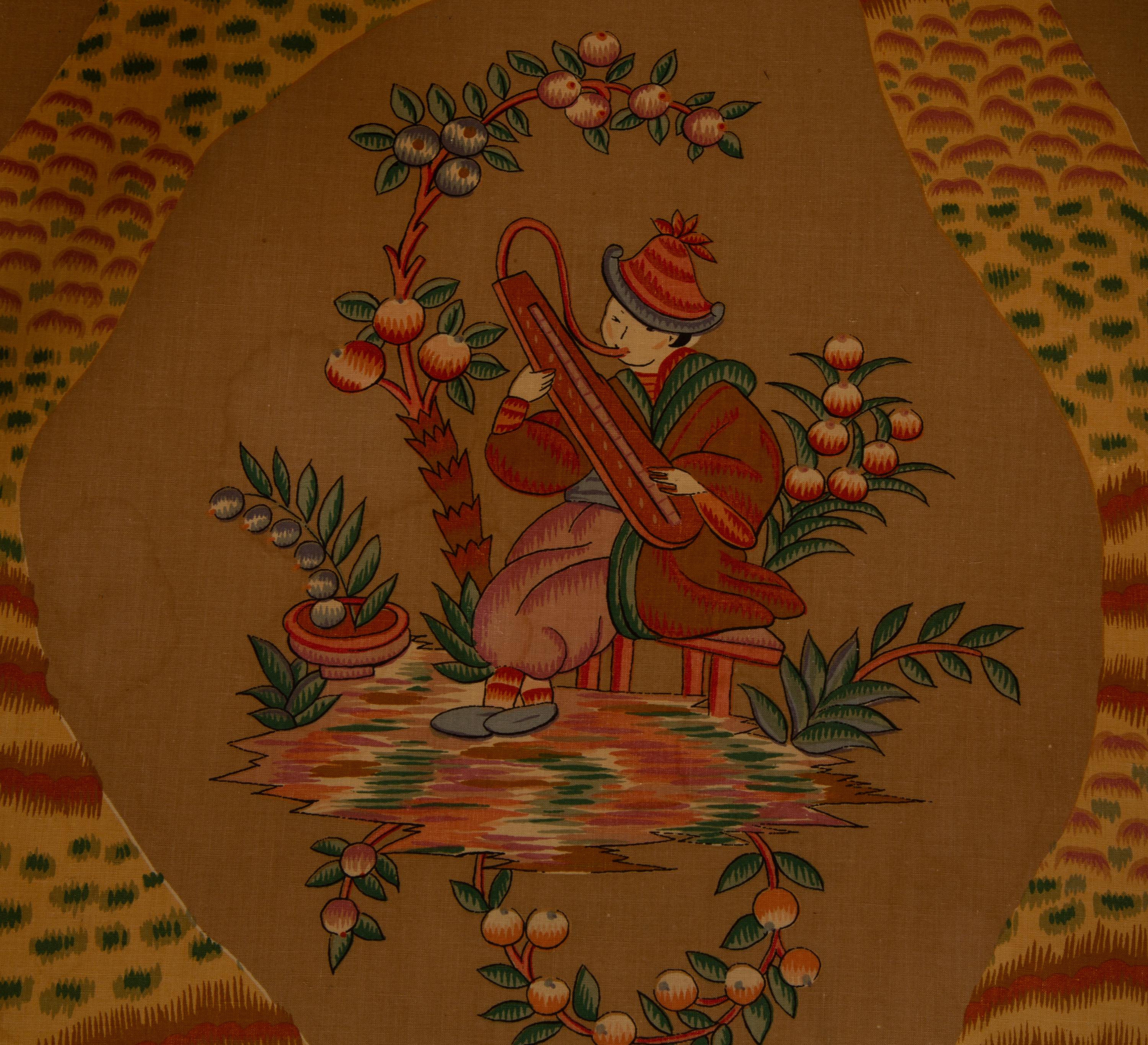 A Chinese Chippendale Style Painted Armchair — 19TH CENTURY