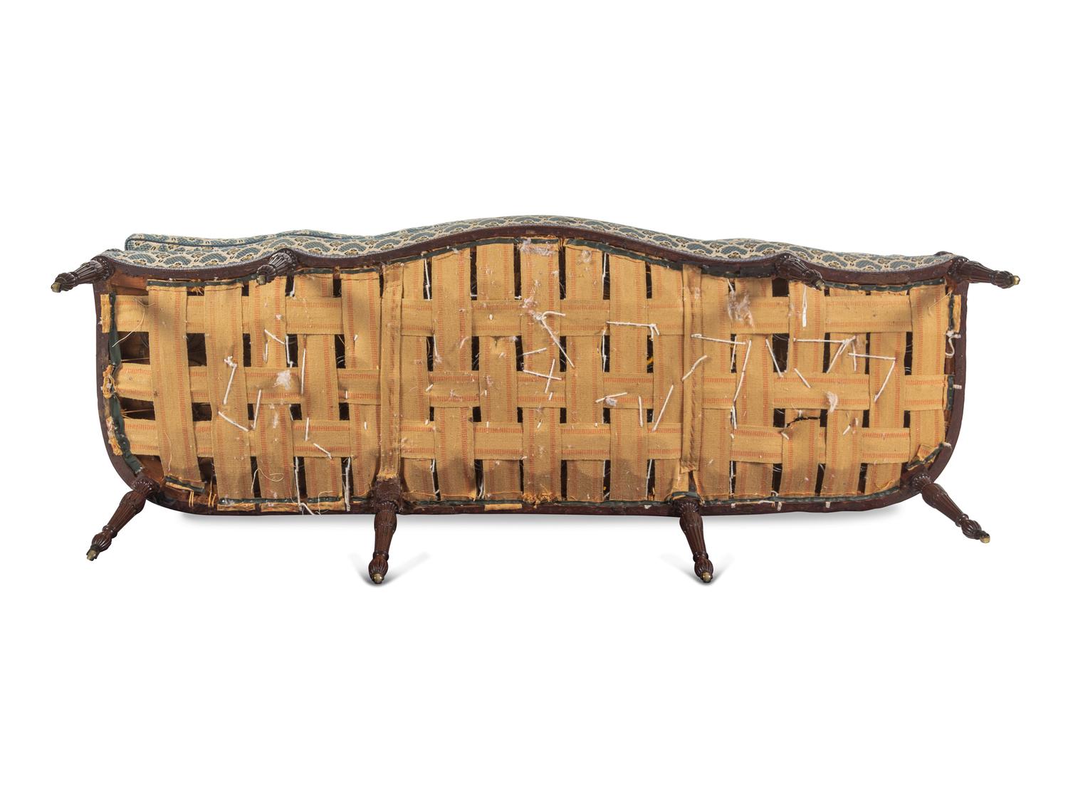 A George III Carved Mahogany Settee