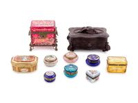 Ten Continental Trinket Boxes