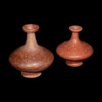 Two Capuli Polychrome Bottles