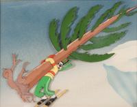 An Animation Production Cell From Disney's The Art of Skiing