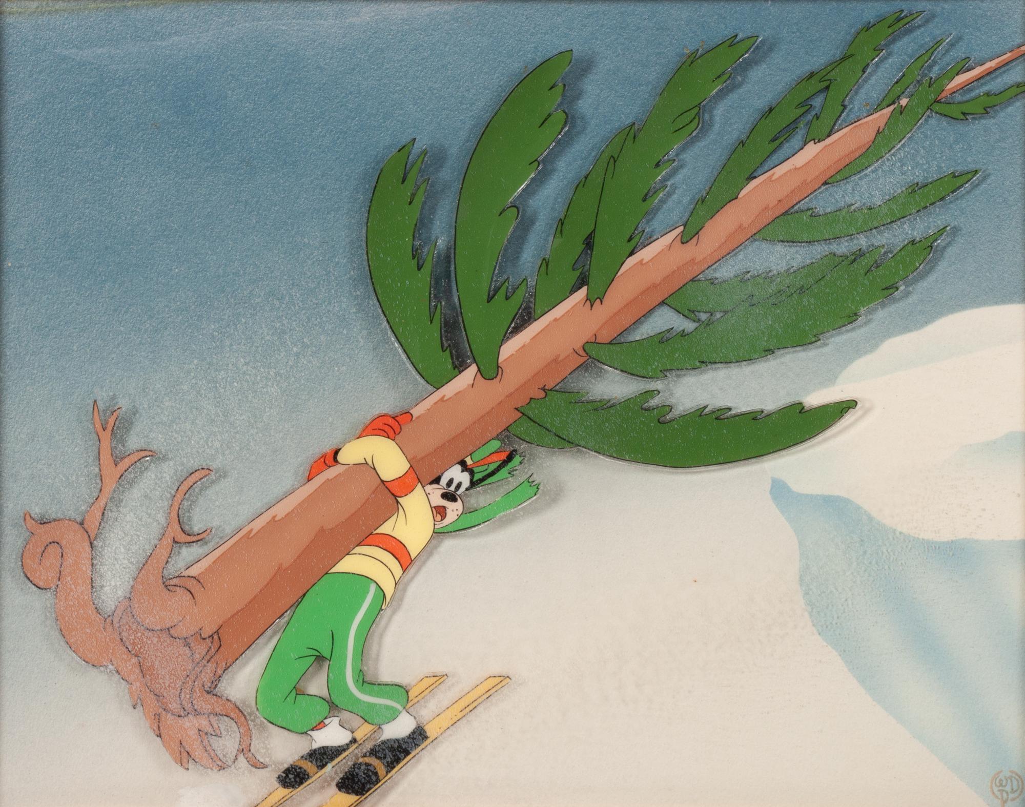 An Animation Production Cell From Disney's The Art of Skiing