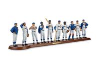 A 1969 New York Mets Danbury Mint Figure Display,