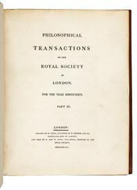 BABBAGE, Charles (1791-1871). “On a method of expressing by signs the action of machinery.” – “On electrical and magnetic rotations.” In: Philosophical Transactions of the Royal Society of London for the year MDCCCXXVI , Vol. 116, Part 3, pp. 250-65 (first work); pp. 494-528 (second work). London: W. Nicol 1826.