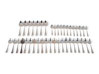 An Assembled Gorham and Durgin Silver Flatware Service