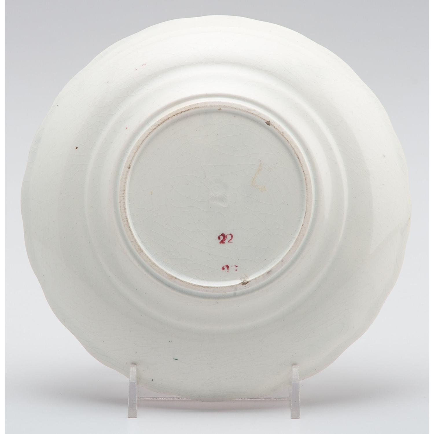 William Henry Harrison, 1840 Log Cabin Pattern Cup & Saucer