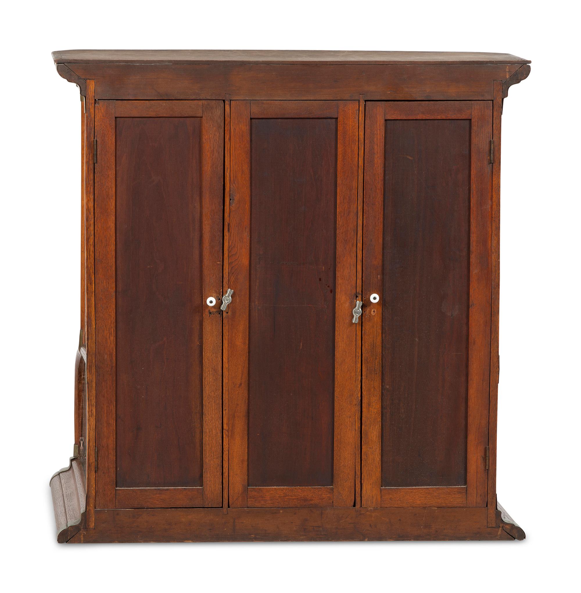 An Excelsior Oak Countertop Display Case