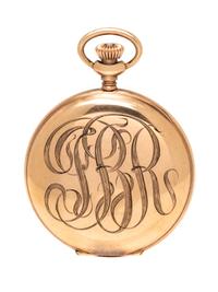 A Gold Filled Open Face Pocket Watch, New England Watch Co.,