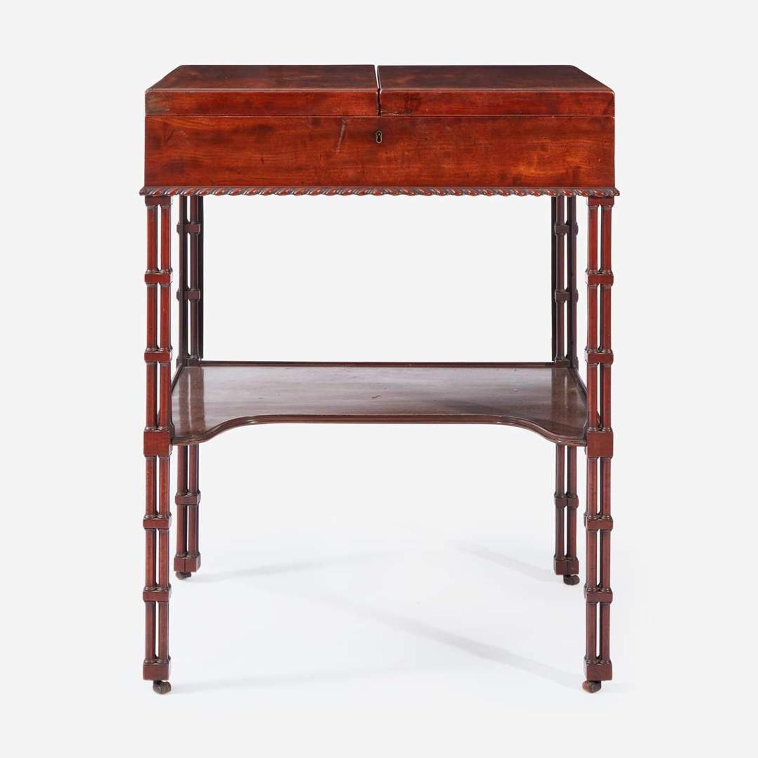 A George III Carved Mahogany Dressing Table circa 1765
