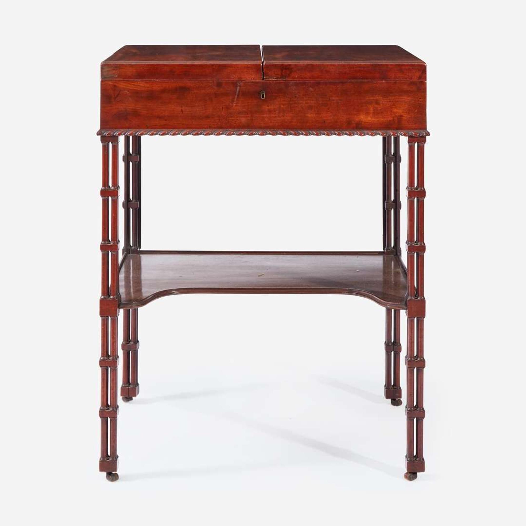 A George III Carved Mahogany Dressing Table circa 1765