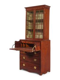 A George III Style Mahogany Secretary Bookcase