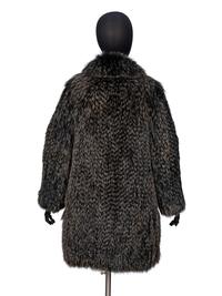 CASSIN, KNITTED FOX FUR COAT