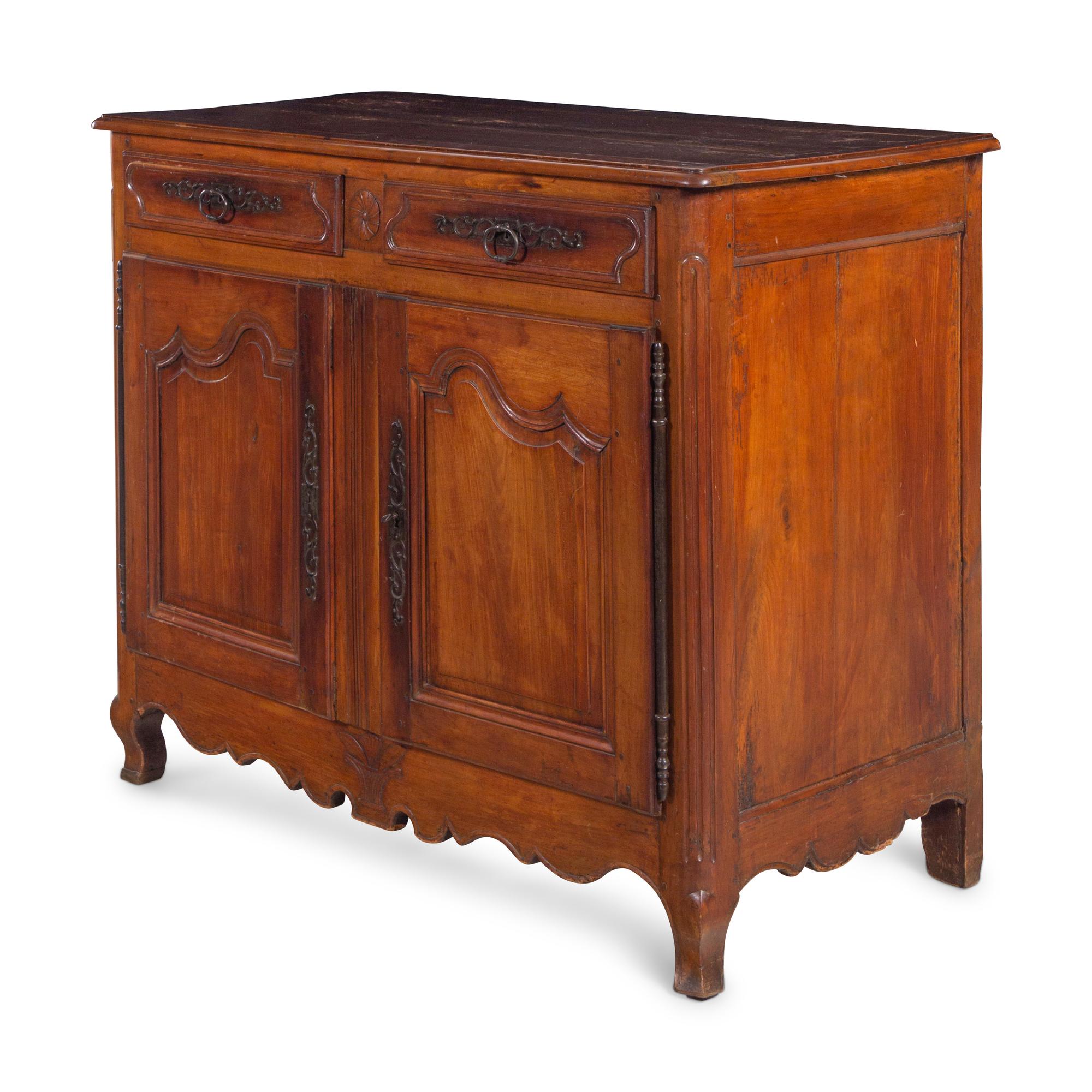 A Louis XV Provincial Style Walnut Sideboard