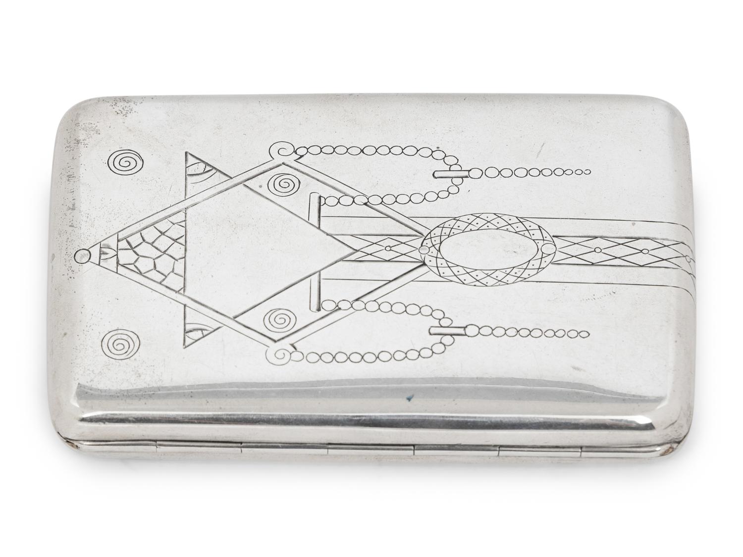 A Collection of Four Russian Silver Cigarette Cases
