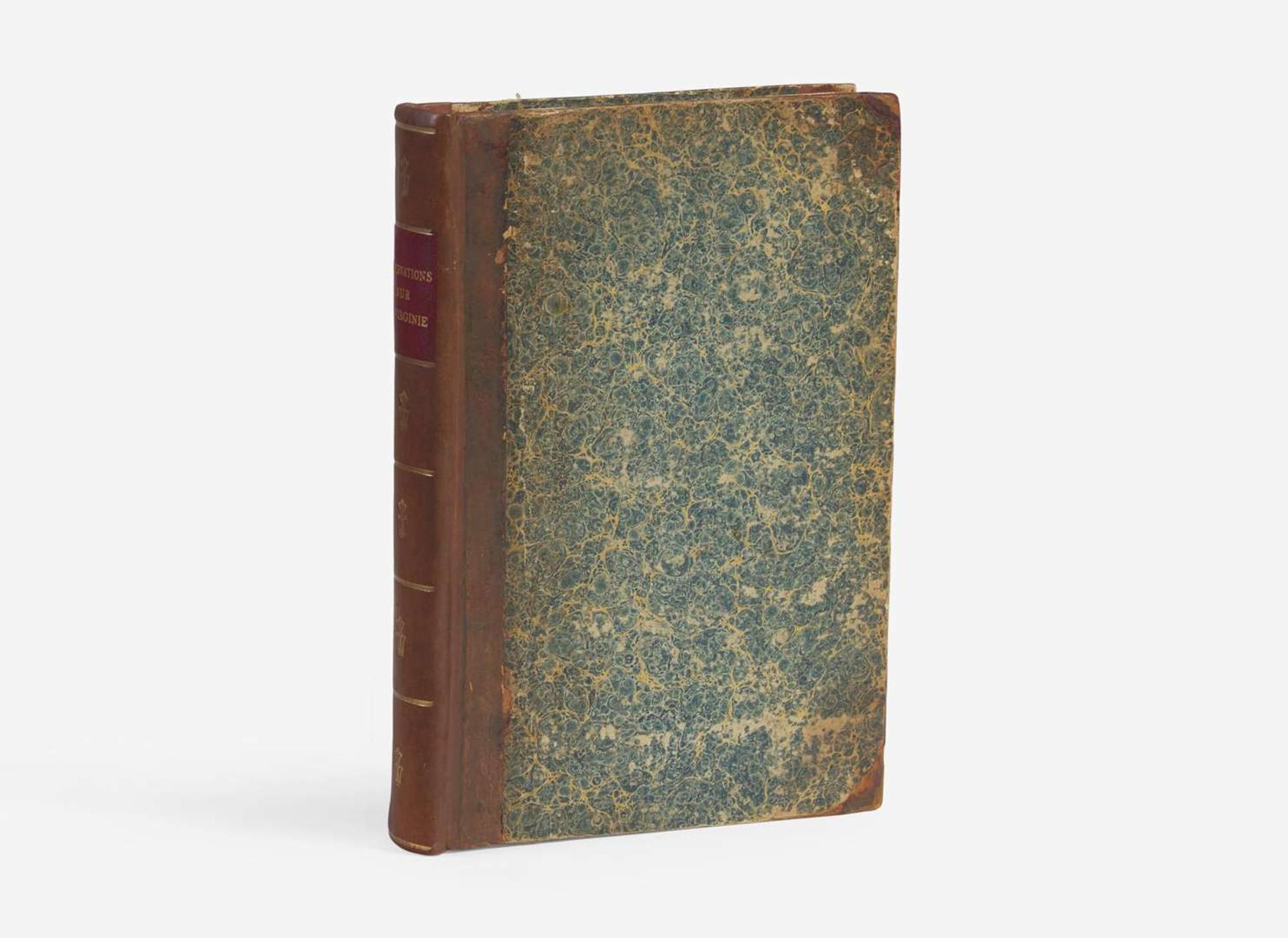 [Presidential] (Jefferson, Thomas) Observations sur la Virginie, Par M. J***. Traduites de l'Anglois